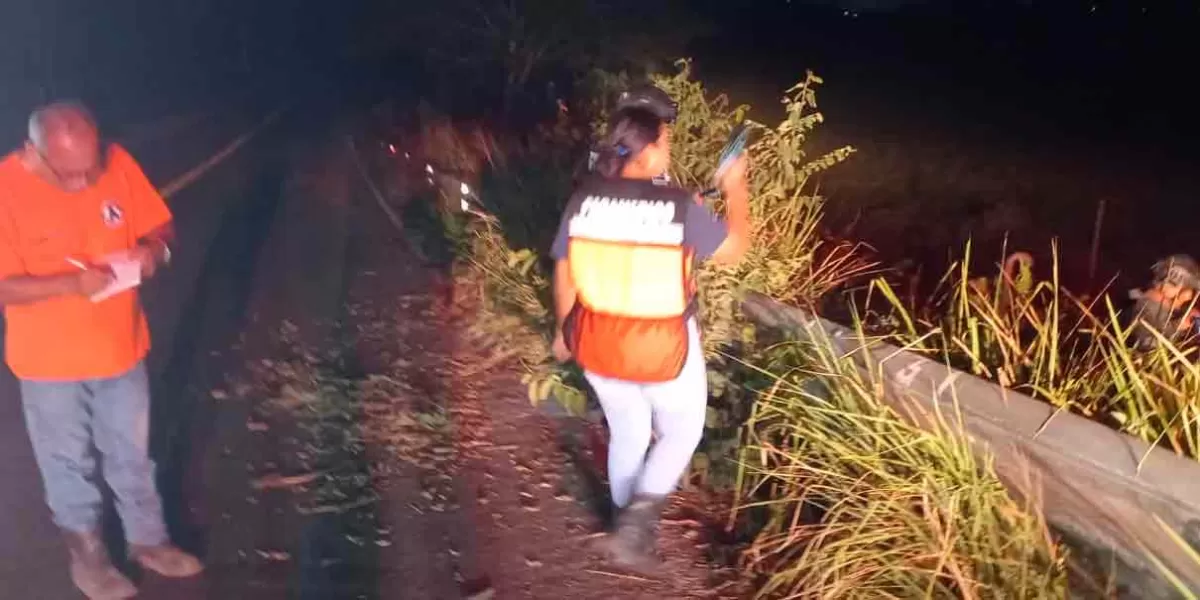 Murió motociclista al derrapar sobre la autopista México-Tuxpan