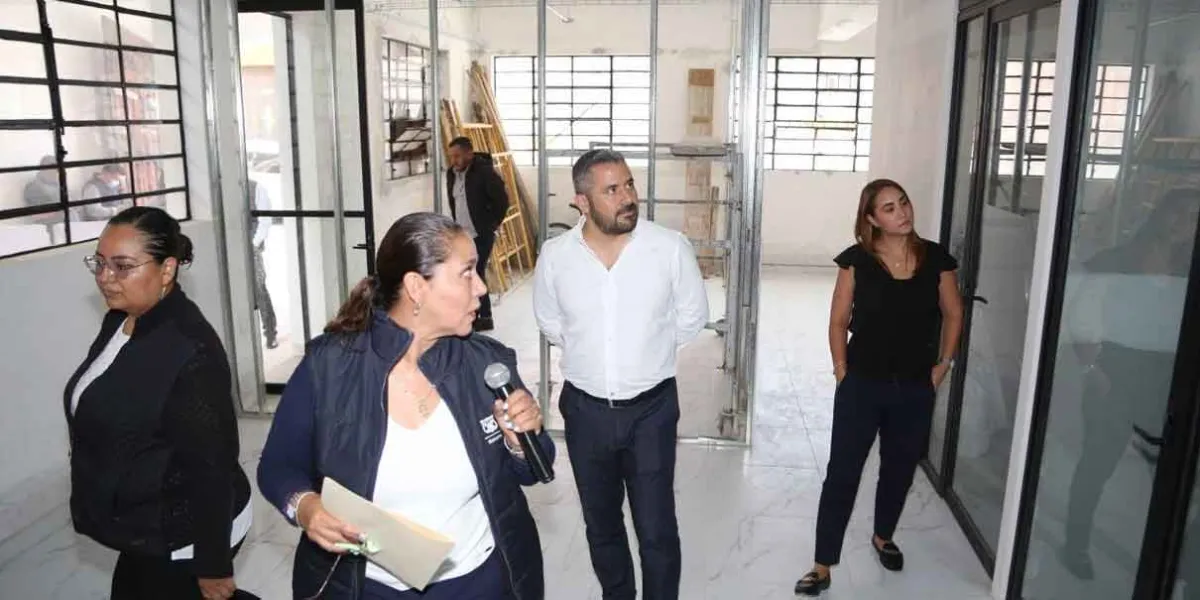 Adán Domínguez supervisa la rehabilitación del inmueble para el Dormitorio Municipal