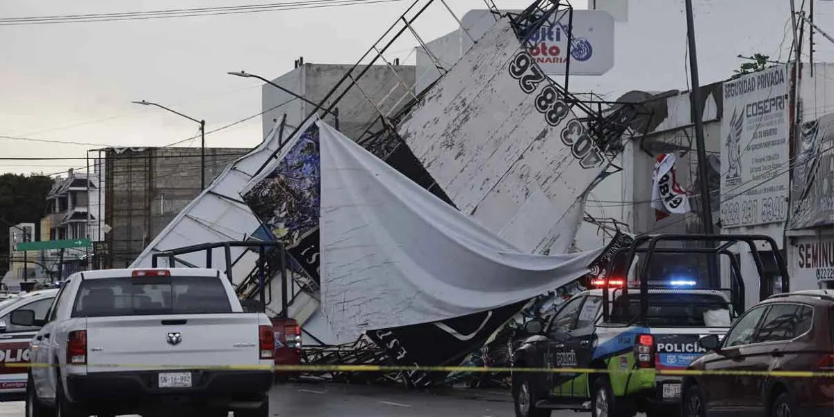 La capital y zona conurbada con inundaciones y árboles caídos por tormenta