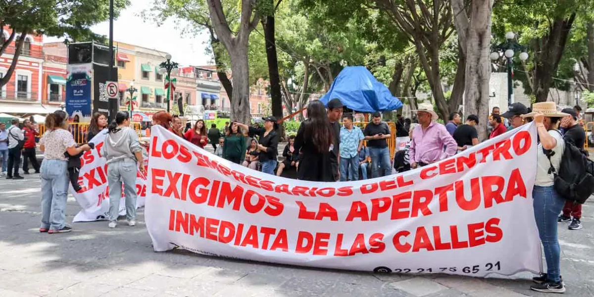 Pese a protestas de comerciantes las calles del centro seguirán cerradas