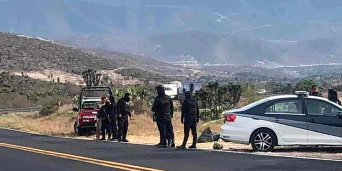 Tiraron a hombre desmembrado en carretera de Azumbilla