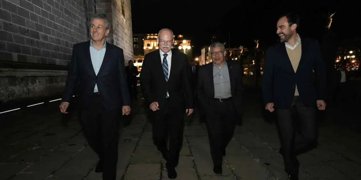 Recibe José Chedraui al embajador de Alemania en visita por Puebla