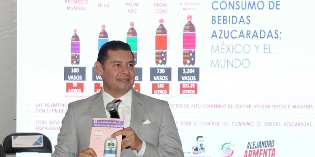 Sheinbaum y Armenta: juntos por una Puebla saludable, en contra de los edulcorantes