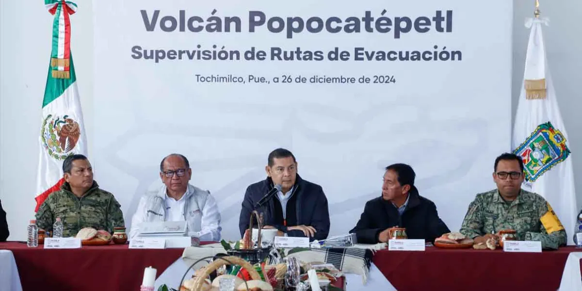 En territorio, el gobernador Armenta supervisa rutas del Popocatépetl
