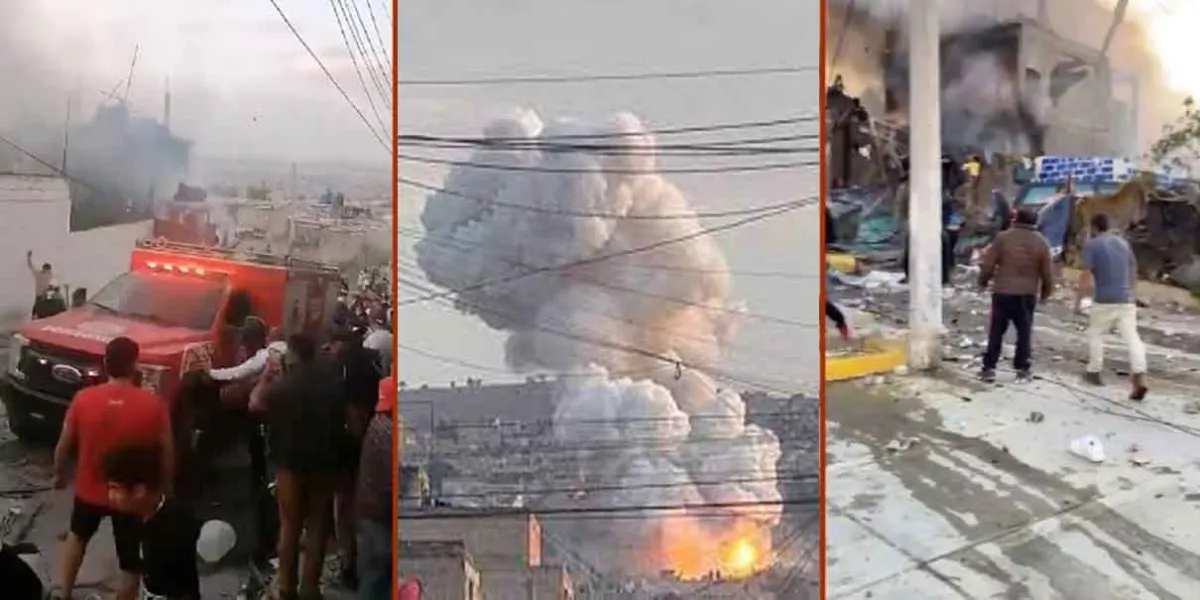 Explosión en taller de pirotecnia en Chimalhuacán: el fuego consumió casas