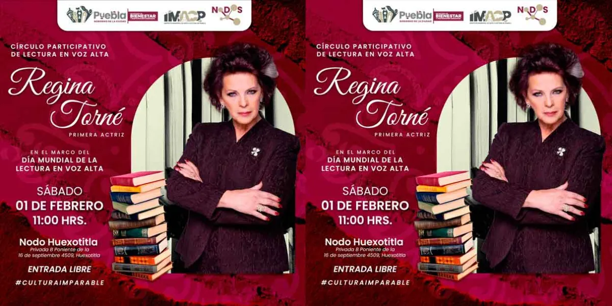 Invita IMACP a círculo participativo de lectura en voz alta con Regina Torné