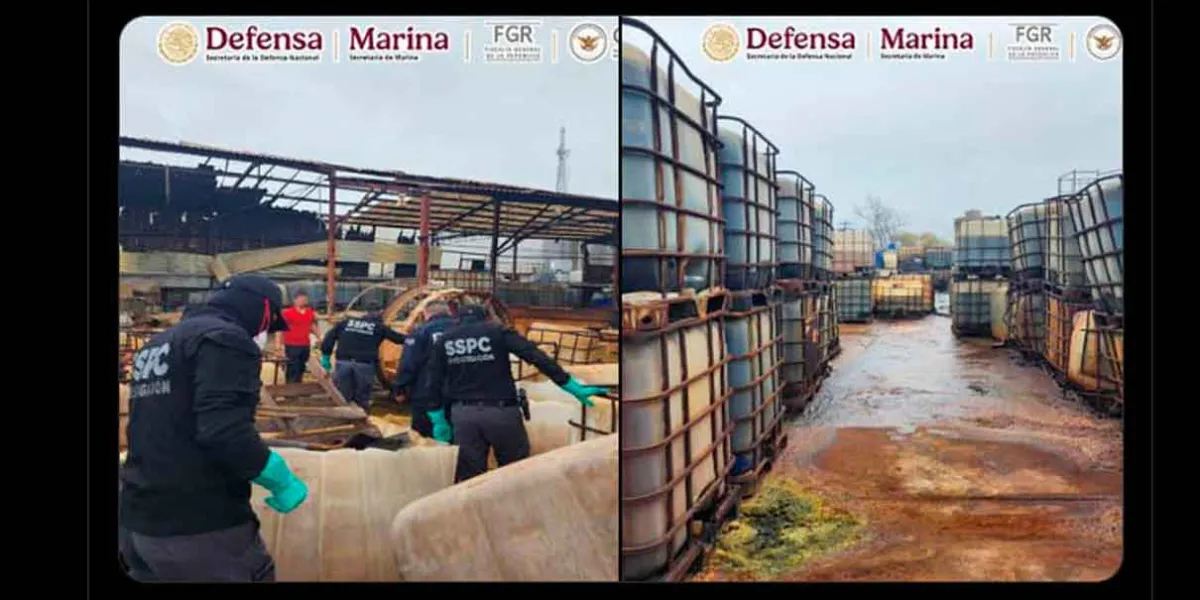 FGR incinera millones de pastillas de fentanilo y desmantela narcolaboratorio en Nuevo León