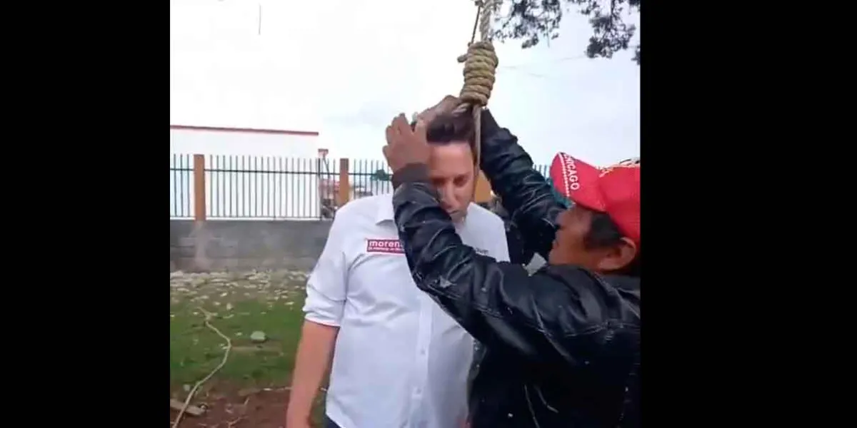 Circula video falso de linchamiento a candidato de Morena; los hechos ocurrieron en 2021