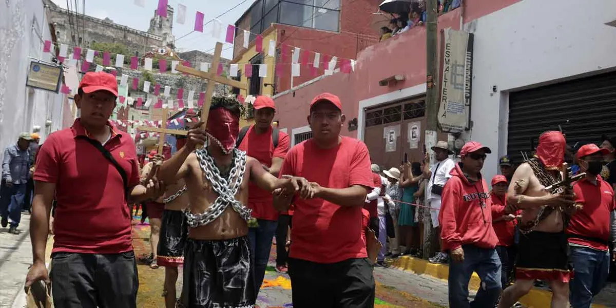 Los Engrillados en Atlixco recuerdan el dolor y sacrificio de Jesús