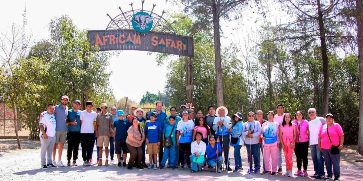 IMDP y Africam Safari ofrecen recorrido sensorial a deportistas con discapacidad visual
