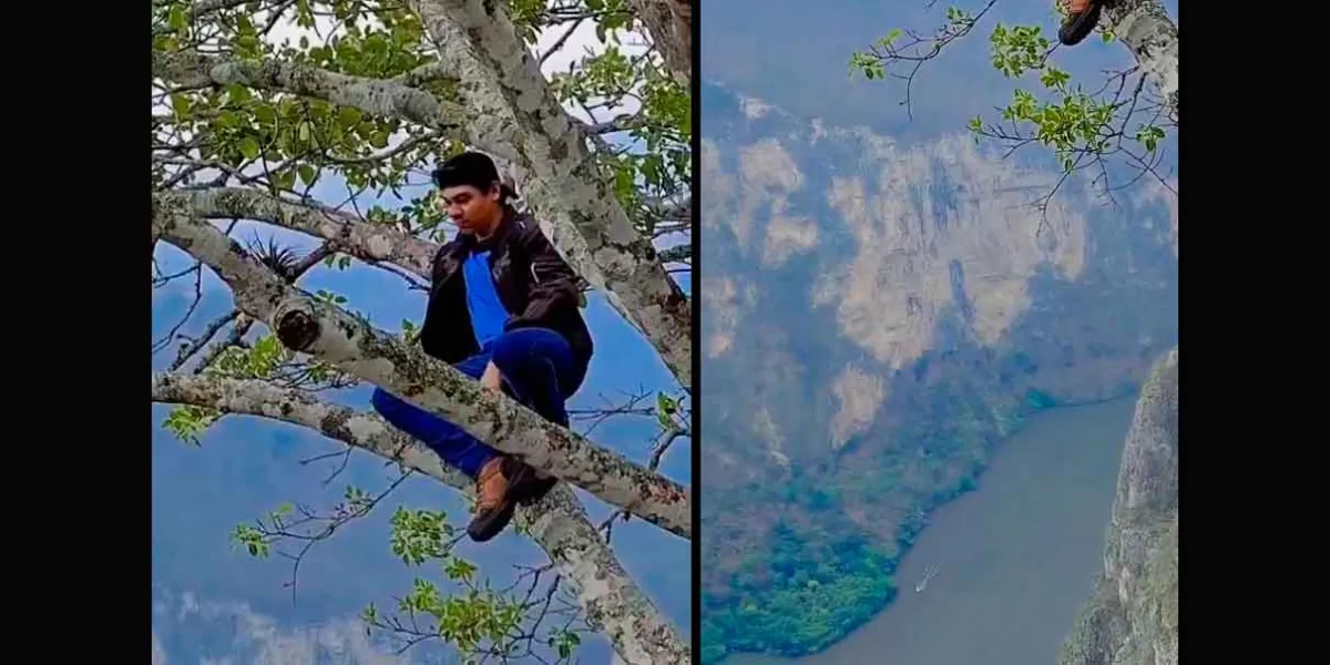 VIDEO. Joven arriesga su vida en el Cañón del Sumidero y el video se vuelve viral