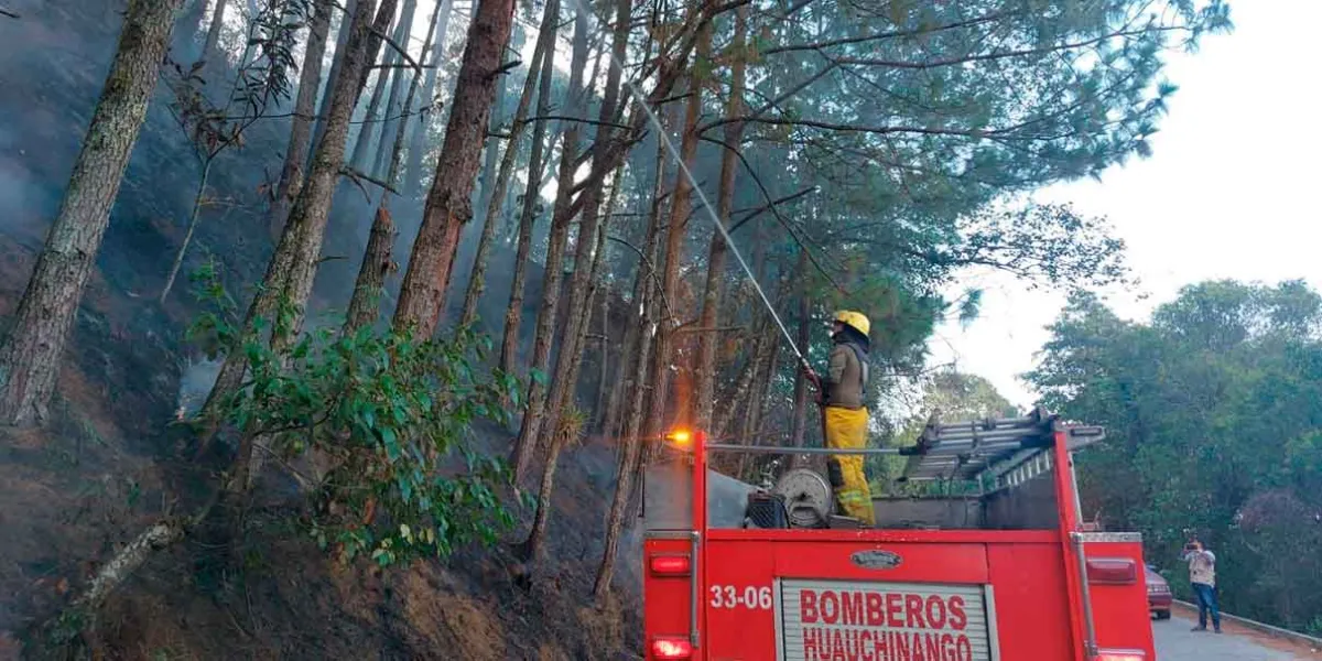 Detuvieron en Huauchinango a responsable de incendios forestales 