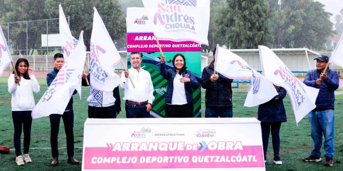 Comienza Lupita Cuautle modernización con la rehabilitación del Complejo Deportivo Quetzalcóatl