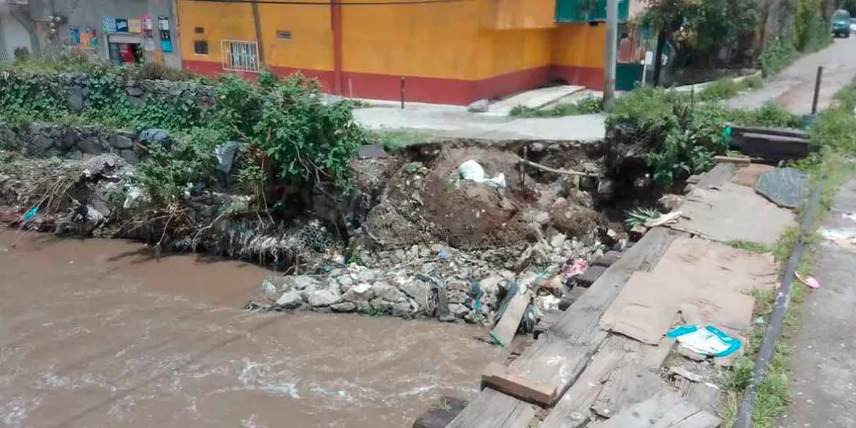 Lluvias y obras en Naucalpan provocan desbordamiento del Río Verde y crisis en viviendas