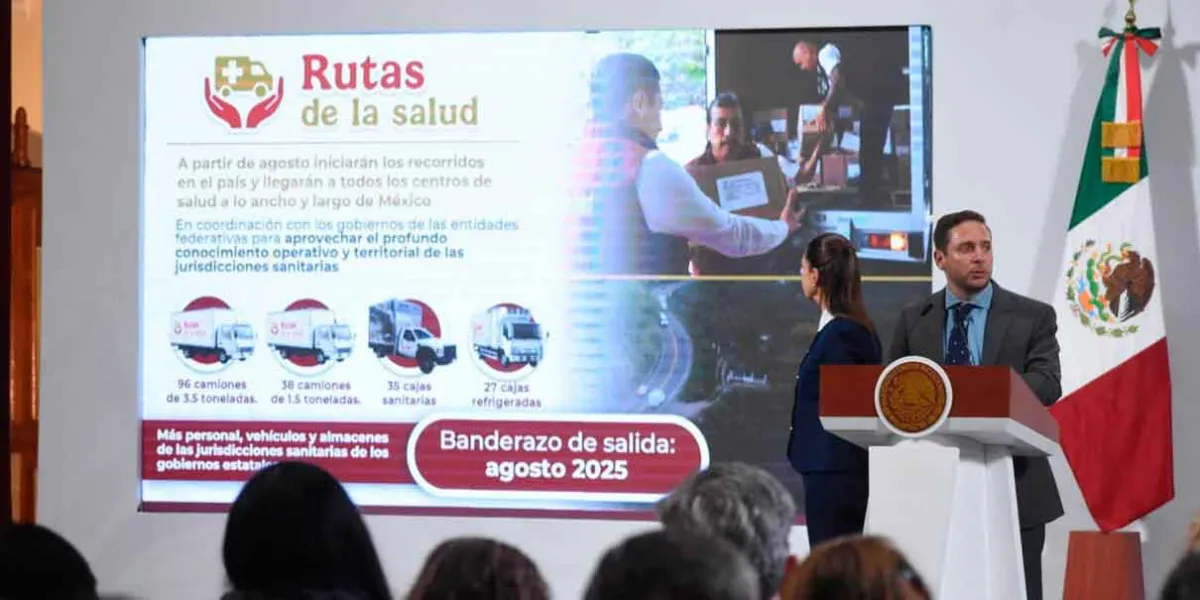   Sheinbaum da banderazo al nuevo sistema logístico de distribución de medicamentos en el país 