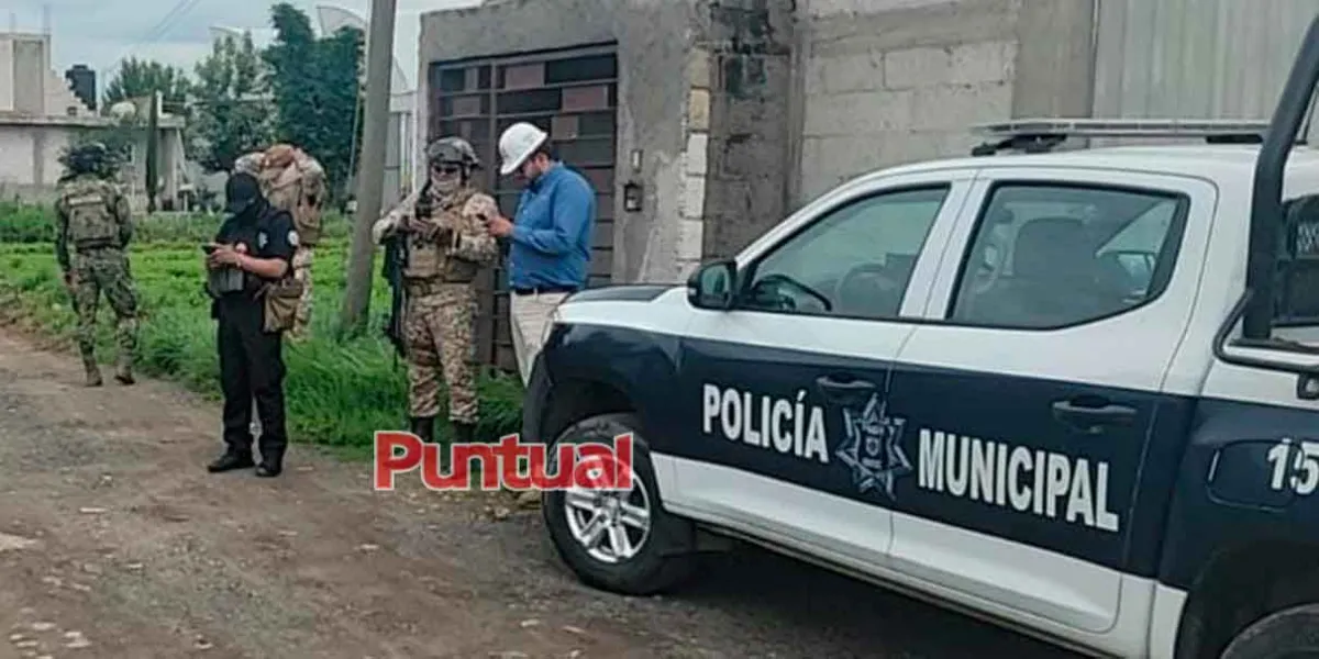 Cateo en San Rafael Tlanalapan por presunto robo de gas en Texmelucan