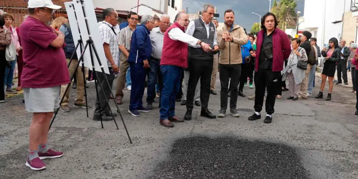 Iniciaron los trabajos de bacheo en frío en Puebla capital