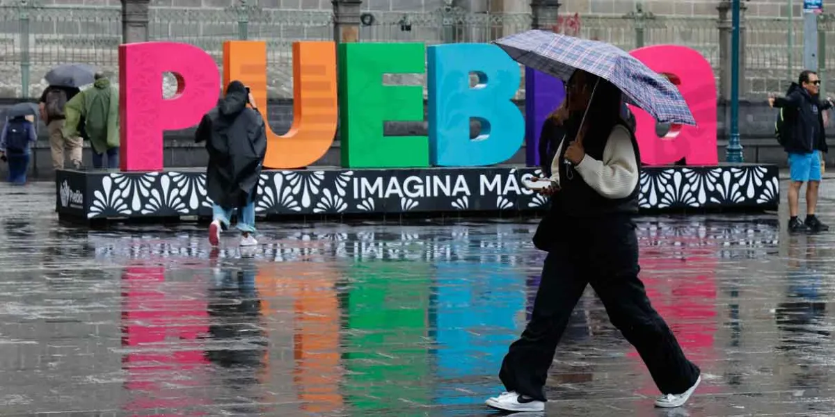 Habrá LLUVIA estar tarde-noche de domingo en Puebla