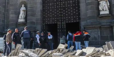 Cae sospechoso de actos vandálicos en la Catedral de Puebla