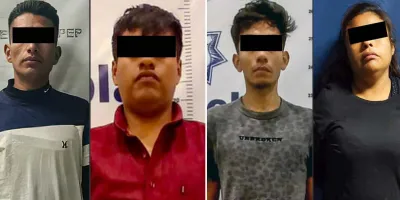 Detienen a banda en Tehuacán con 350 envoltorios de drogas y armas de fuego