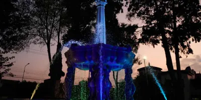 Entrega Gobierno de Pepe Chedraui mantenimiento integral de la fuente del Parque Habana 