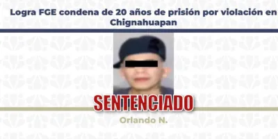 Sentencian a 20 años de cárcel a responsable de violación en Chignahuapan