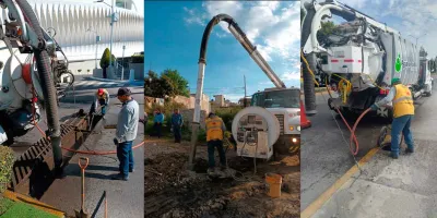 Para prevenir inundaciones en temporada de lluvias, Agua de Puebla refuerza mantenimiento y rehabilitación de drenaje