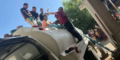 Dos hombres intoxicados mientras pintaban pipa son rescatados en Huejotzingo