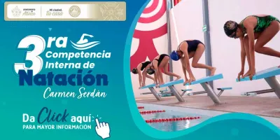 En ABRIL, Tercera Competencia Interna de Natación en Atlixco