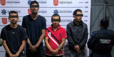 Persiguieron y atraparon a banda de criminales en Huejotzingo