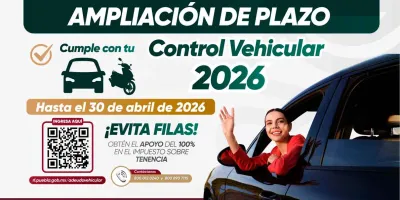 Un mes más para pagar tu Control Vehicular 