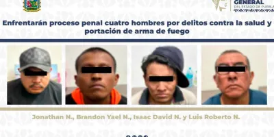 FGE Puebla logra vinculación a proceso por drogas y armas tras riña