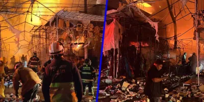 Fuerte incendio frente al Mercado de Sonora provoca evacuaciones y alarma en el Centro de CDMX