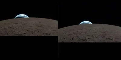 La impactante imagen de la Tierra “ocultándose” en el espacio tomada desde el Artemis II