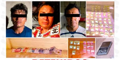 Operativo en Coxcatlán asegura droga y deja tres detenidos en San José Tilapa