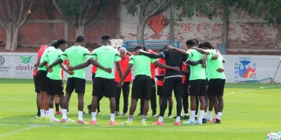 Entrena Ghana en Puebla para enfrentar a la selección mexicana