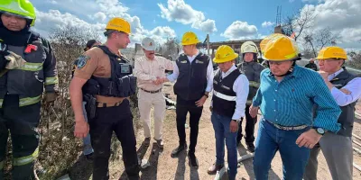 Alejandro Armenta supervisa explosión en Tepeaca; no reportan muertos ni heridos