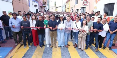 Atlixco estrena vialidad donde se descubrieron restos arqueológicos en plena obra