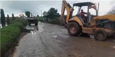 Lluvias en Ciudad Serdán provocan afectaciones carreteras y movilizan a Protección Civil