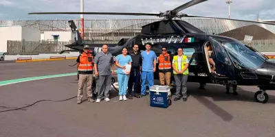 Coordinación interinstitucional permite traslado aéreo de órgano donado a CDMX