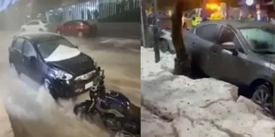 Granizo, inundaciones y caos vial en CDMX y Edomex tras lluvias intensas que paralizan la ciudad