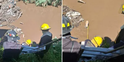 Sacan un cadáver del río Atoyac en Texmelucan 