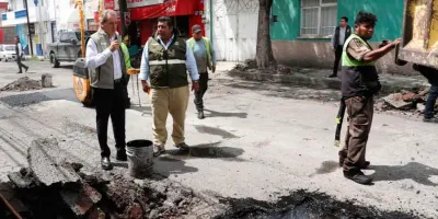 Mantiene Pepe Chedraui acciones de bacheo para fortalecer la movilidad urbana en la capital poblana