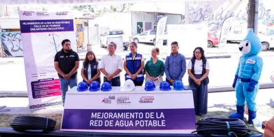 San Andrés Cholula rehabilita red de agua potable en San Antonio Cacalotepec