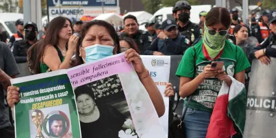 Seguridad negó agresiones contra madres buscadoras en el estadio Cuauhtémoc