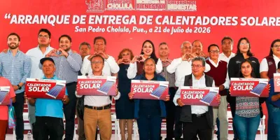 A través de calentadores solares, lleva Tonantzin Fernández bienestar a más de 10 mil cholultecas