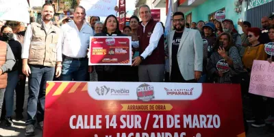 Encabeza Pepe Chedraui trabajos de rehabilitación vial en la Junta Auxiliar de San Jerónimo Caleras