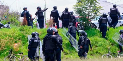 VIDEO. Enfrentamiento en Guadalupe Ixcotla, Tlaxcala, por obras del IMSS deja detenidos y lesionados
