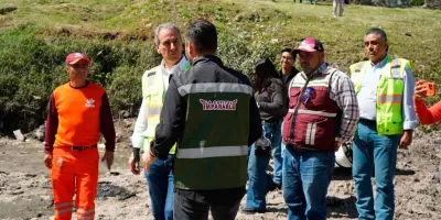 Supervisa Pepe Chedraui trabajos de limpieza y desazolve en vaso regulador Puente Negro