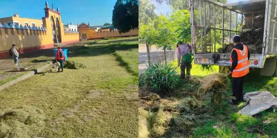 Tonantzin Fernández fortalece el mantenimiento urbano en San Pedro Cholula